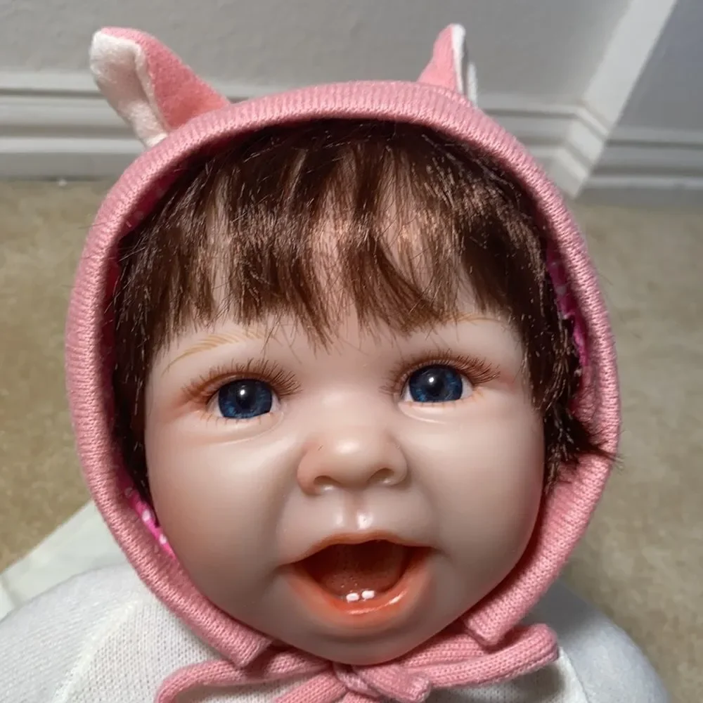 Reborn Baby Doll with Pink Fox Outfit - NEW